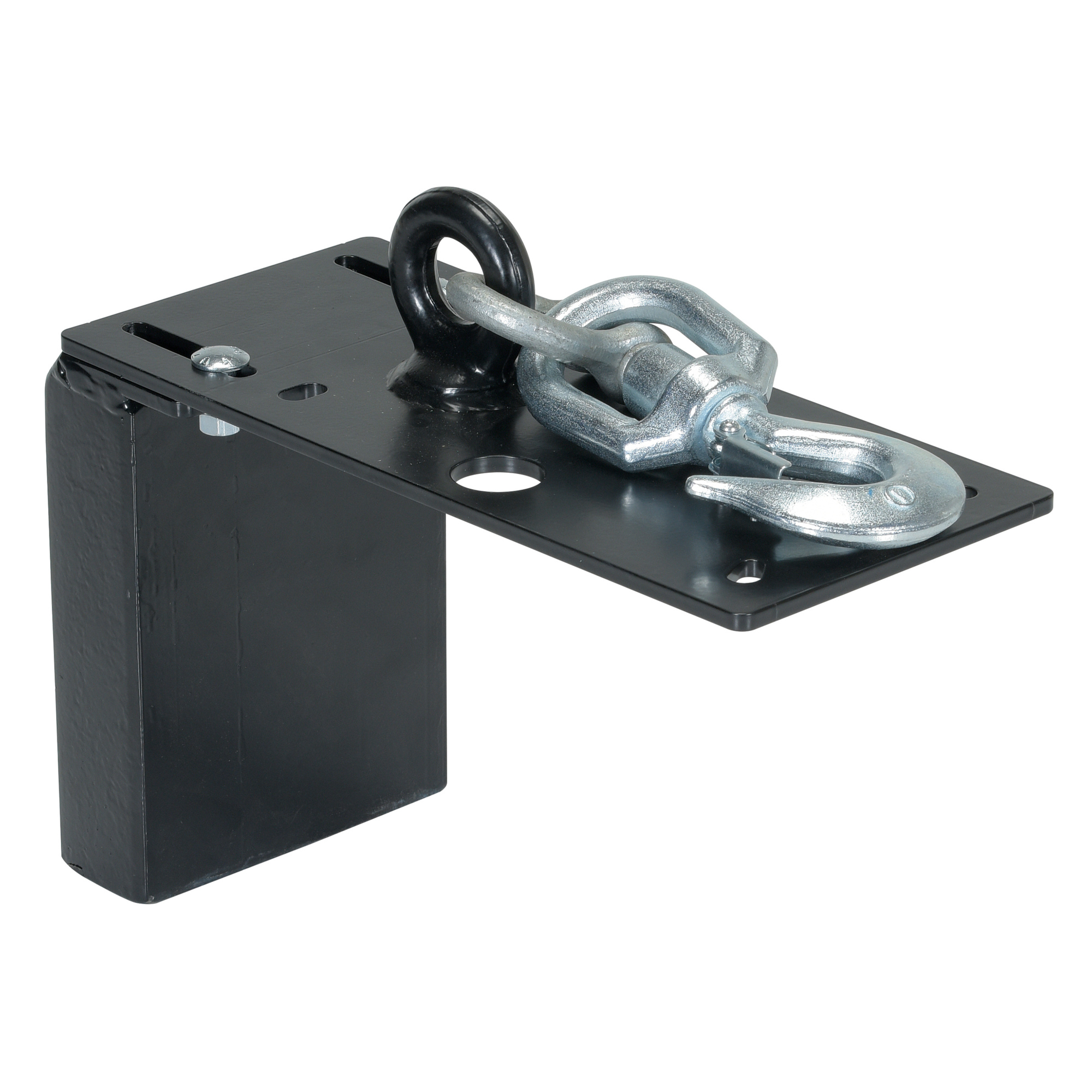 Vestil Swivel Hook Plate 15-7/8 In. x 6 In. x 19-1/8 In. 440 Lb. Capacity For Mini Cable Hoist Black